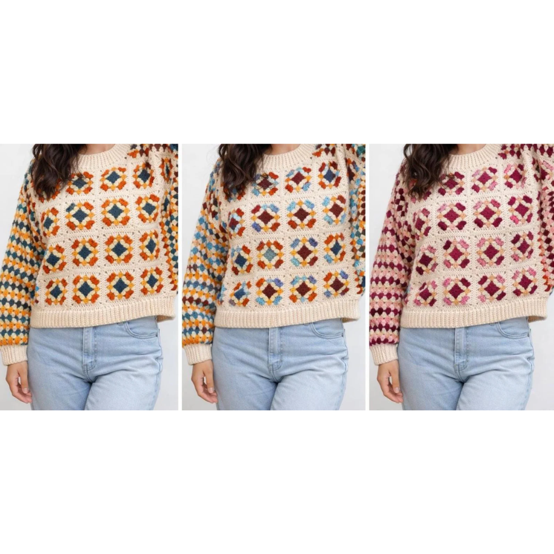 Crochet Cardigan And Sweater Bundle, 50 PDF Patterns Collection