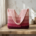Granny Stitch Tote Bag Crochet Pattern, Beginner Friendly, Instant Download
