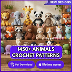 1450+ Crochet Patterns Mega Bundle, Amigurumi & Toys Bundle, Instant Download