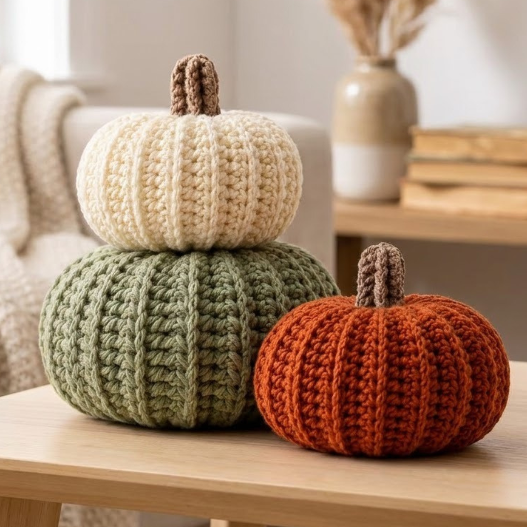 Crochet Pumpkin Pattern, Beginner Friendly Fall Decor