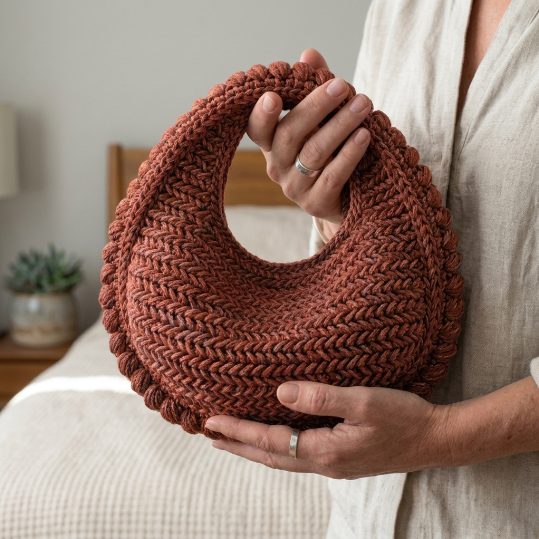 Mini Seville Crochet Bag Pattern, Stylish Raffia Handbag