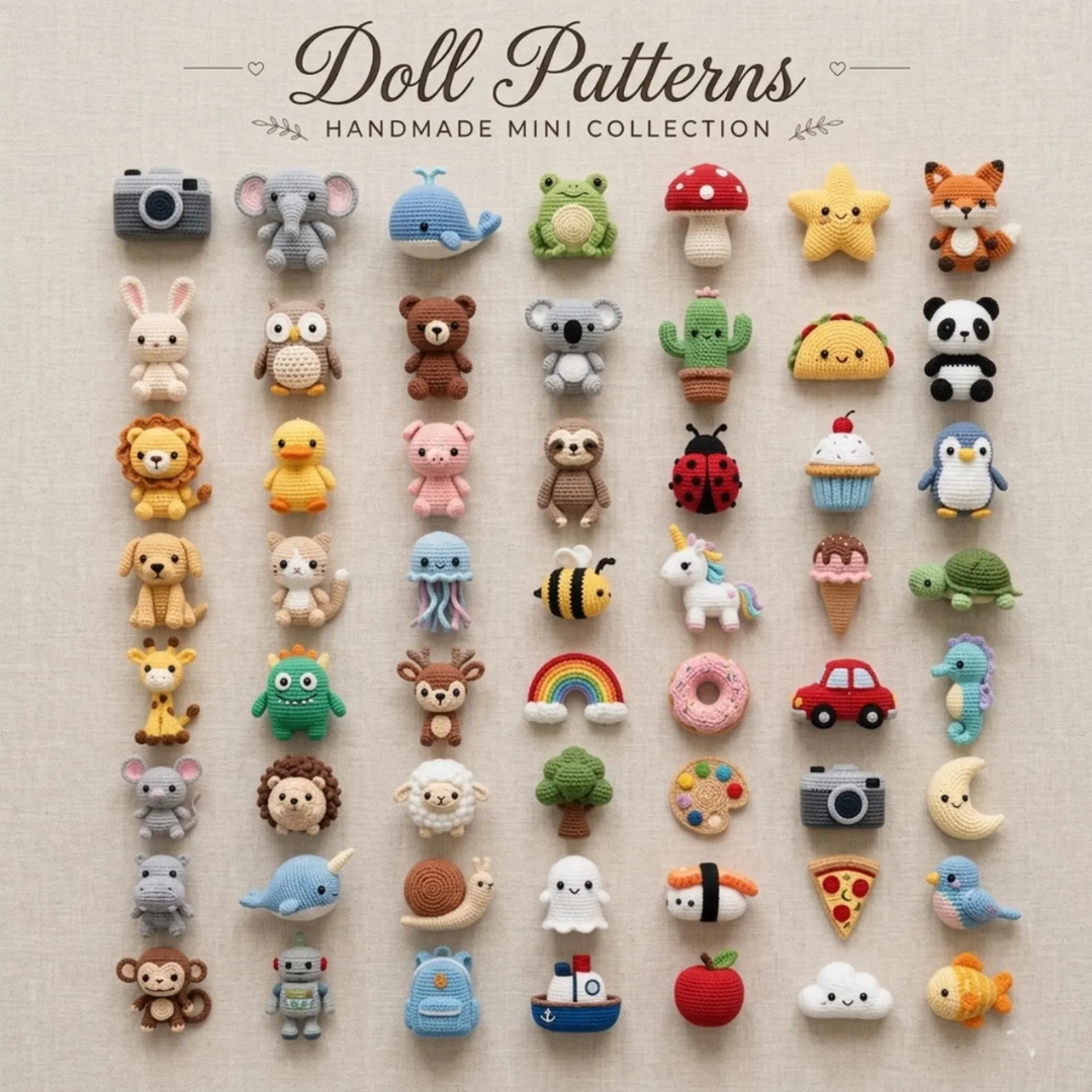 4500+ Amigurumi Crochet Patterns Bundle, Animals, Dolls, Food, Nature, PDF Download