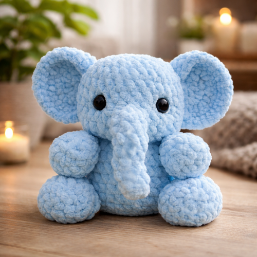 Baby Elephant Crochet Pattern, Amigurumi, Beginner Friendly, Instant Download