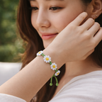 Daisy Bracelet Crochet Pattern, Instant Download