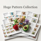 Crochet Keychain Bundle, 200+ Patterns, Instant Download, Amigurumi Patterns