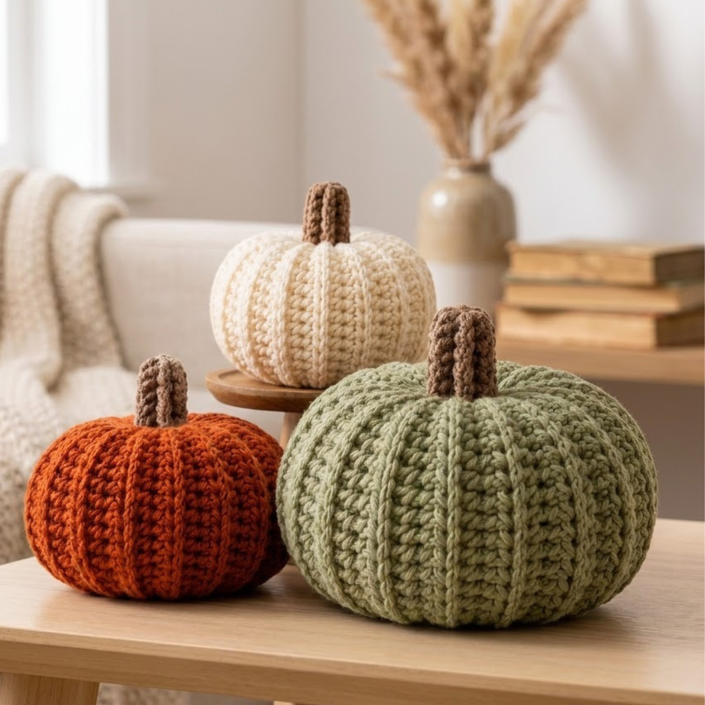 Crochet Pumpkin Pattern, Beginner Friendly Fall Decor