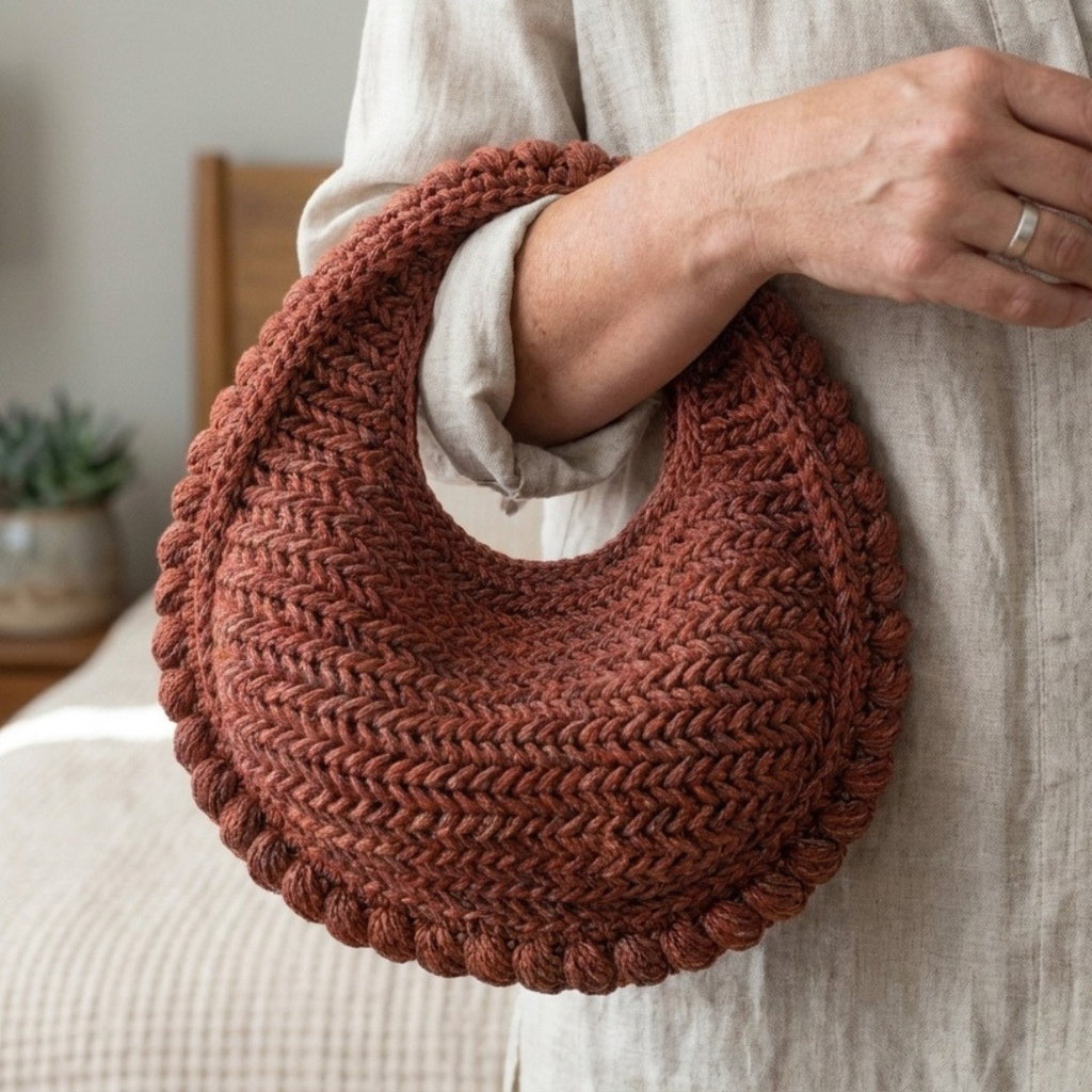 Mini Seville Crochet Bag Pattern, Stylish Raffia Handbag