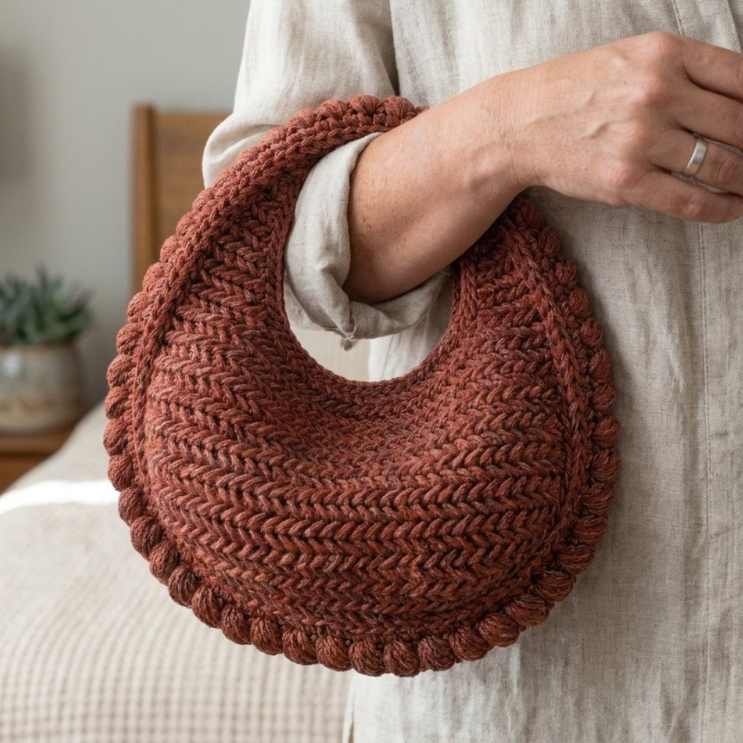Mini Seville Crochet Bag Pattern, Stylish Raffia Handbag