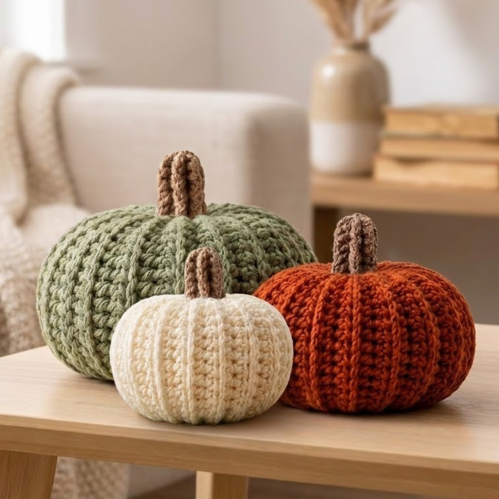 Crochet Pumpkin Pattern, Beginner Friendly Fall Decor