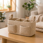 Crochet Stroller Organizer Pattern, Beginner Baby Diaper Caddy