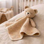 Crochet Bear Lovey Pattern, Beginner Baby Security Blanket