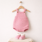 Crochet Baby Romper Pattern, Newborn Set With Booties