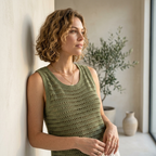 Crochet Tank Top Pattern, Boho Lace Sleeveless Blouse PDF