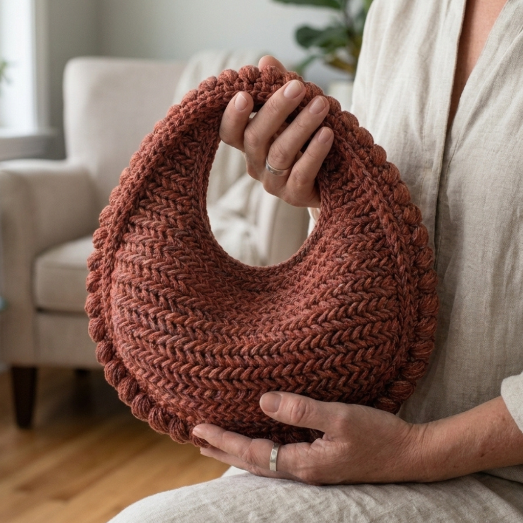 Mini Seville Crochet Bag Pattern, Stylish Raffia Handbag