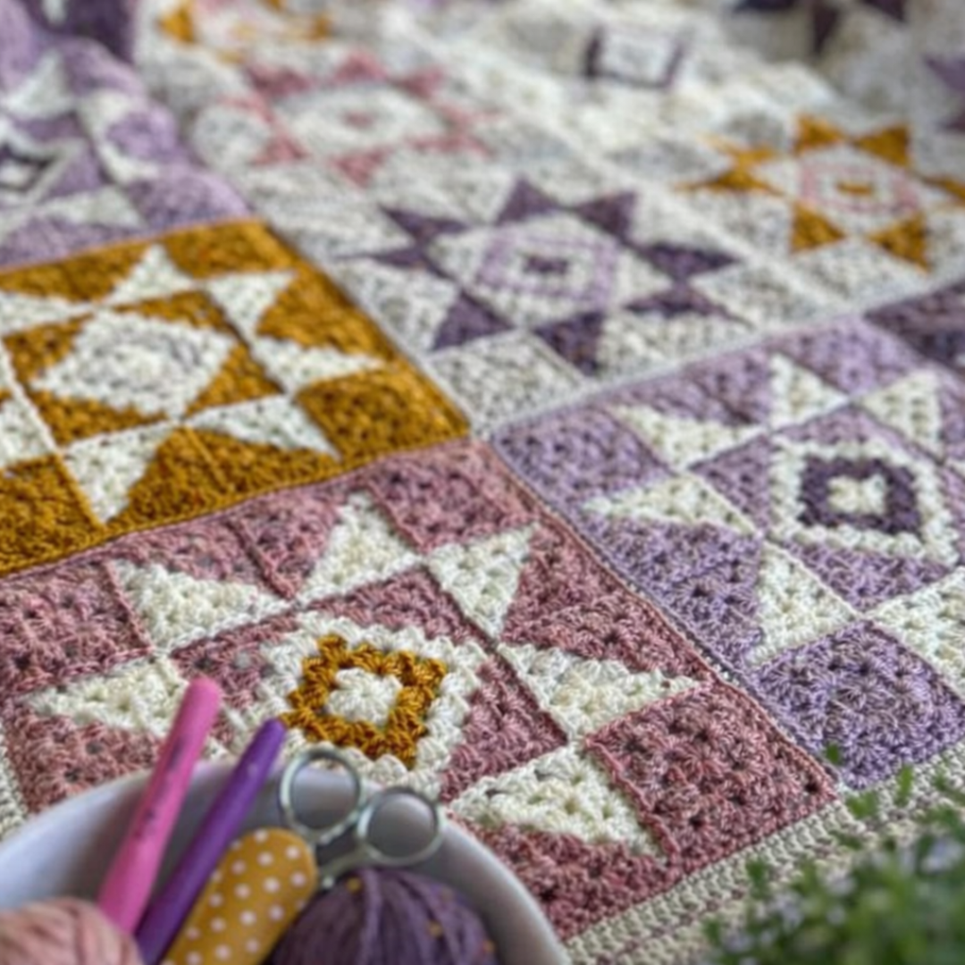 Cozy Stars Crochet Blanket Pattern, Beginner Friendly, Instant Download