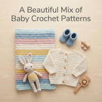 Crochet Baby Patterns Bundle, Blankets Booties And Amigurumi PDFs
