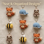 Crochet Keychain Bundle, 200+ Patterns, Instant Download, Amigurumi Patterns