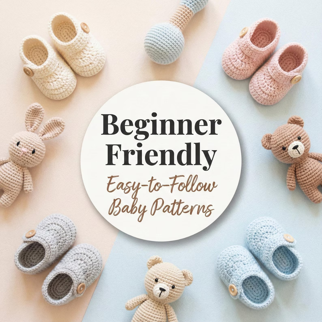 Crochet Baby Patterns Bundle, Blankets Booties And Amigurumi PDFs