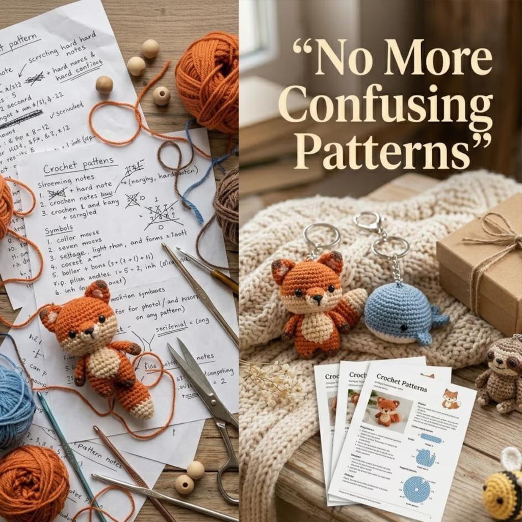 Crochet Keychain Bundle, 200+ Patterns, Instant Download, Amigurumi Patterns