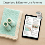 Crochet Baby Patterns Bundle, Blankets Booties And Amigurumi PDFs