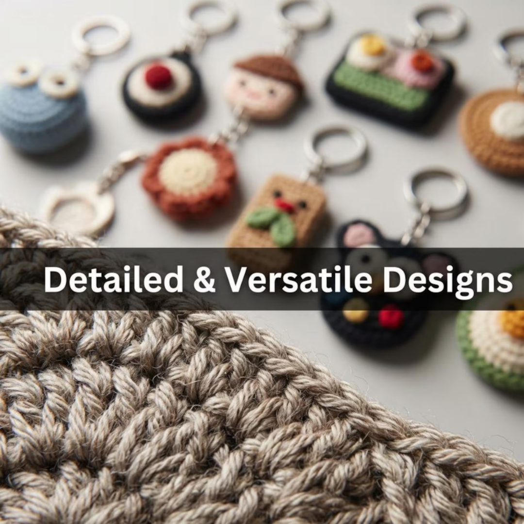 Crochet Keychain Bundle, 200+ Patterns, Instant Download, Amigurumi Patterns
